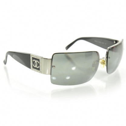 Chanel Crystal CC Logo Sunglasses 4095 B Black 1 of 8