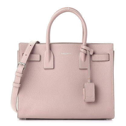 Saint Laurent Grained Calfskin Topstich Baby Sac De Jour Antique Rose 1 of 8