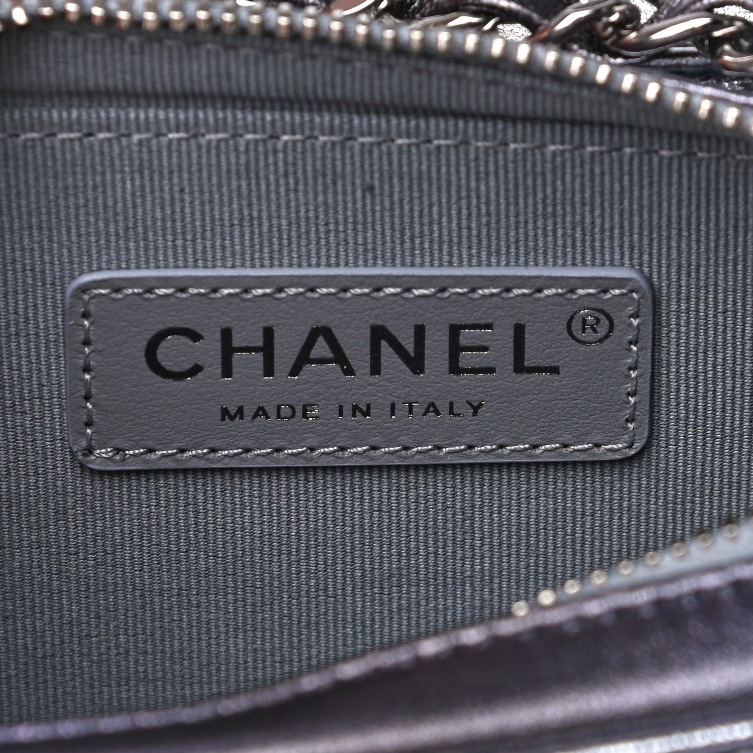 Chanel Metallic Lambskin Like A Wallet Flap Silvery Black 7 of 17