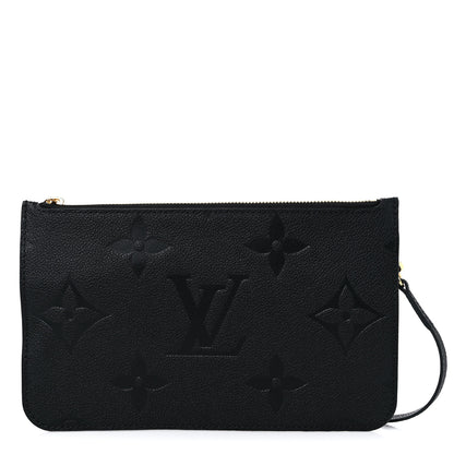 Louis Vuitton Empreinte Monogram Giant Neverfull MM Pochette Black 1 of 7