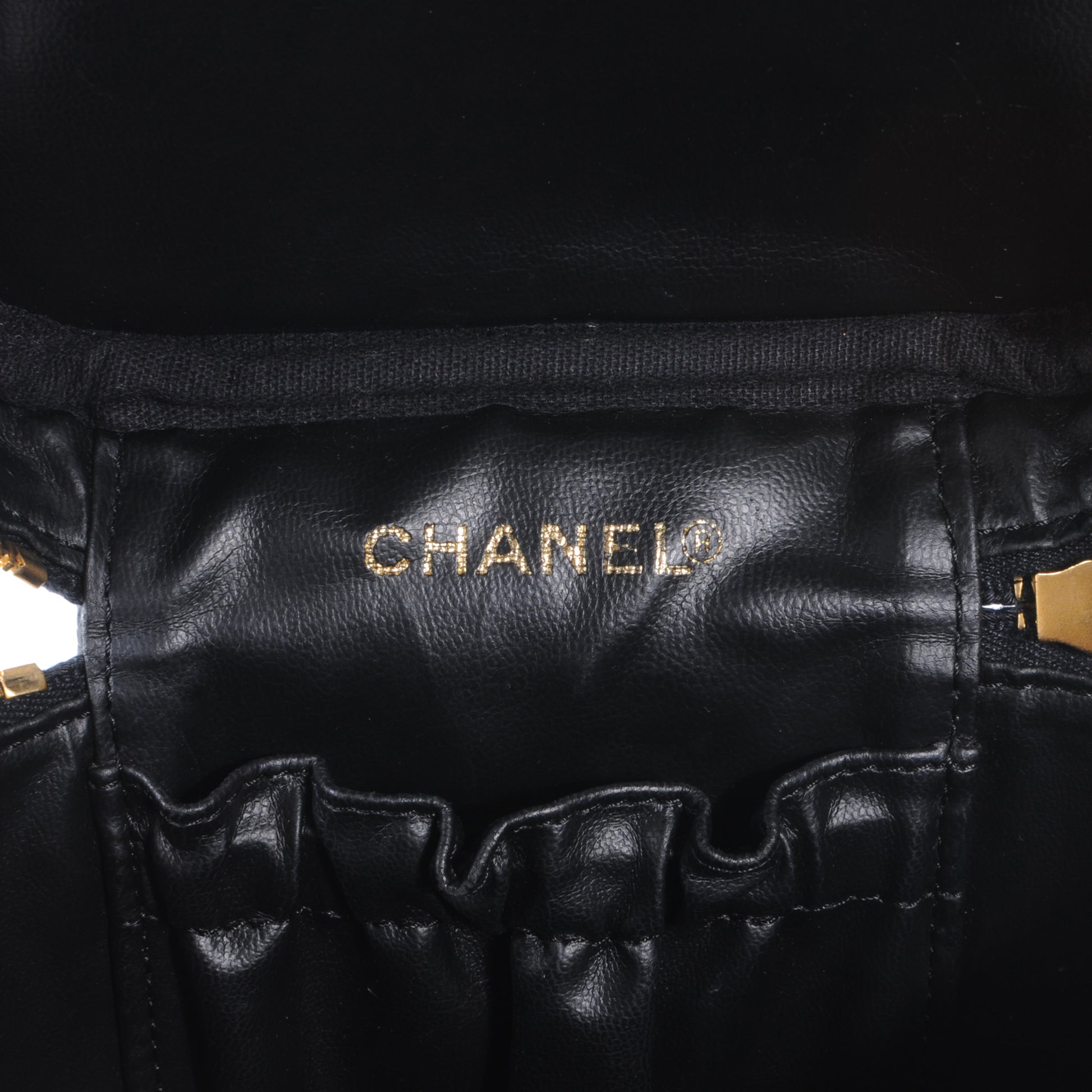 Chanel Caviar Cosmetic Vanity Bag Black 4 of 7