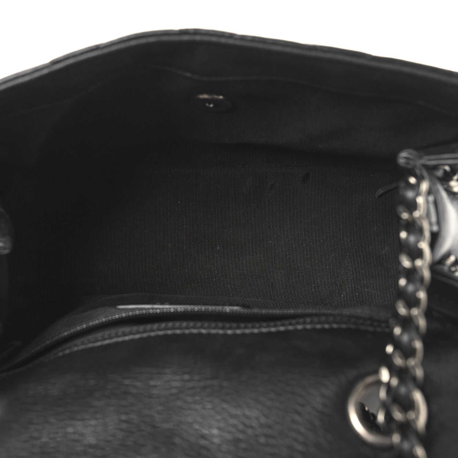 Chanel Calfskin Quilted Small Frame In Chain Flap Black 5 of 10