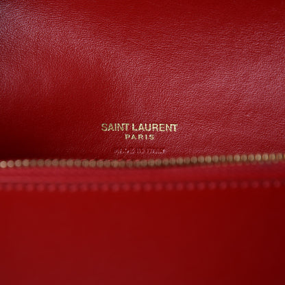 Saint Laurent Smooth Calfskin Monogram Kate Belt Bag Red 6 of 9