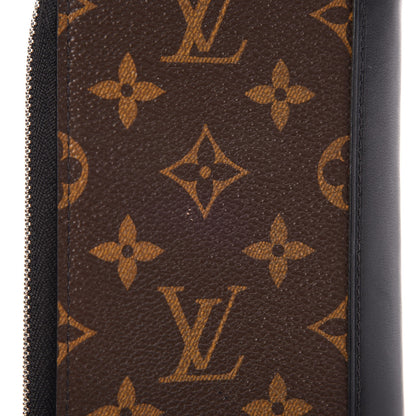 Louis Vuitton Monogram Macassar Vertical Zippy Wallet 7 of 8