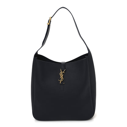 Saint Laurent Supple Calfskin Large Le 5 A 7 Soft Hobo Bleu Abysse 1 of 10