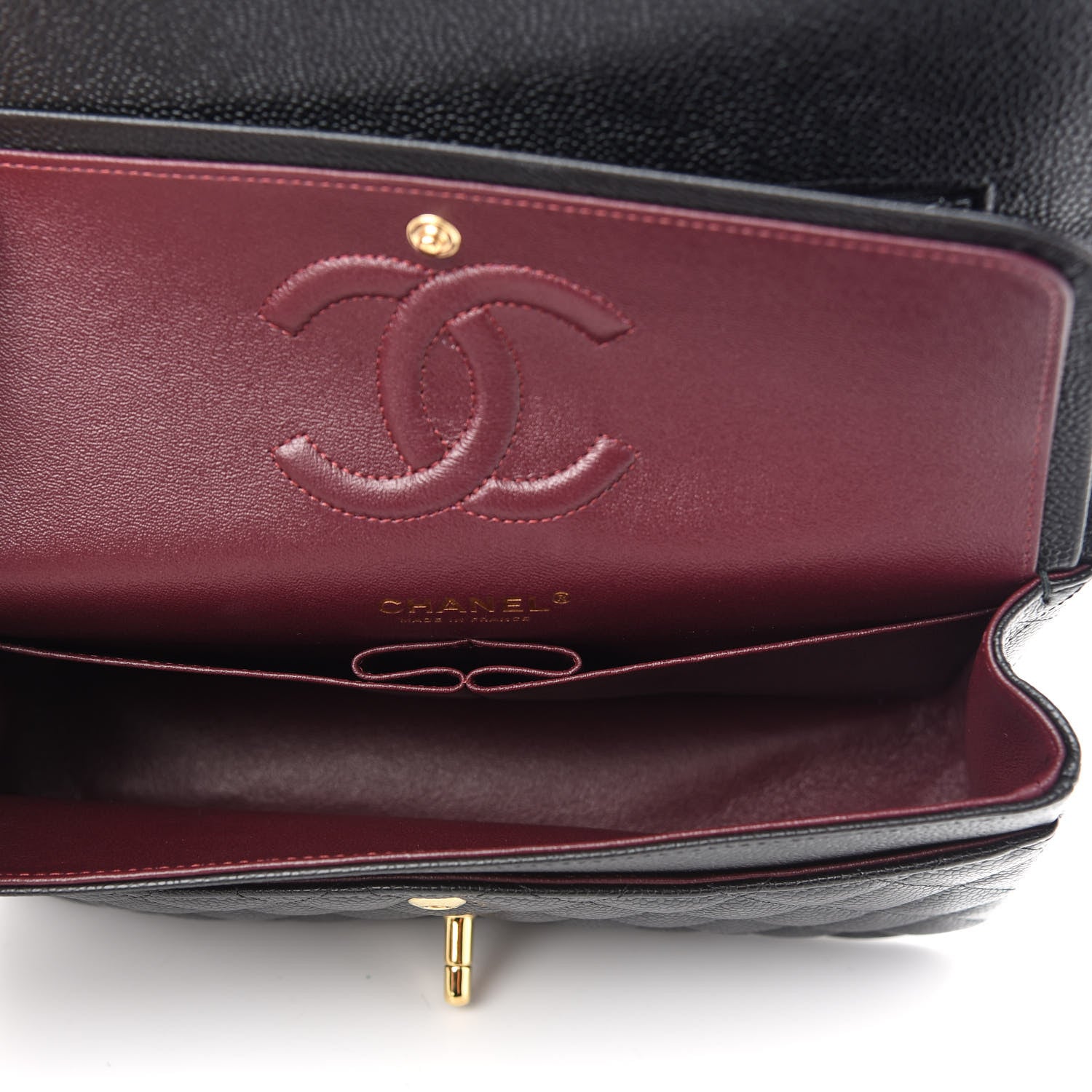 Chanel Caviar Quilted Medium Double Flap Black 5 of 9