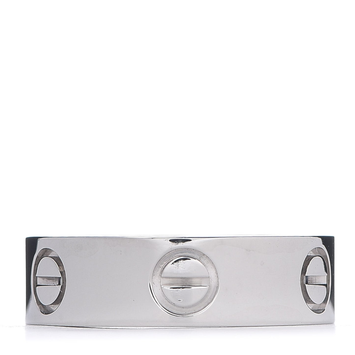 18K White Gold 5.5mm LOVE Ring 52 6