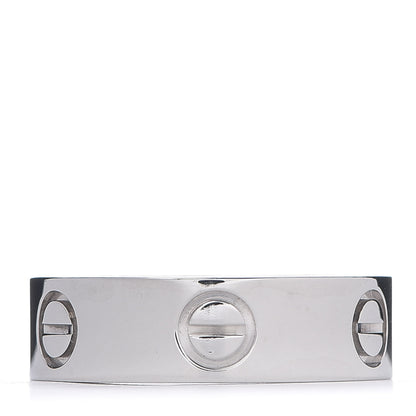 Cartier 18K White Gold 5.5mm LOVE Ring 52 6 1 of 4