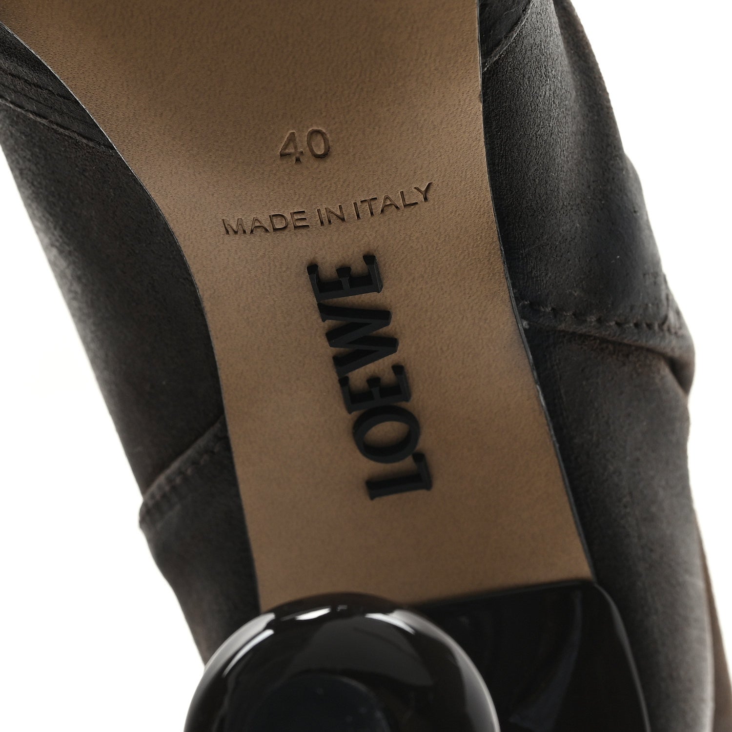 Loewe Waxed Suede Toy Ankle Boots 40 Brown 7 of 8