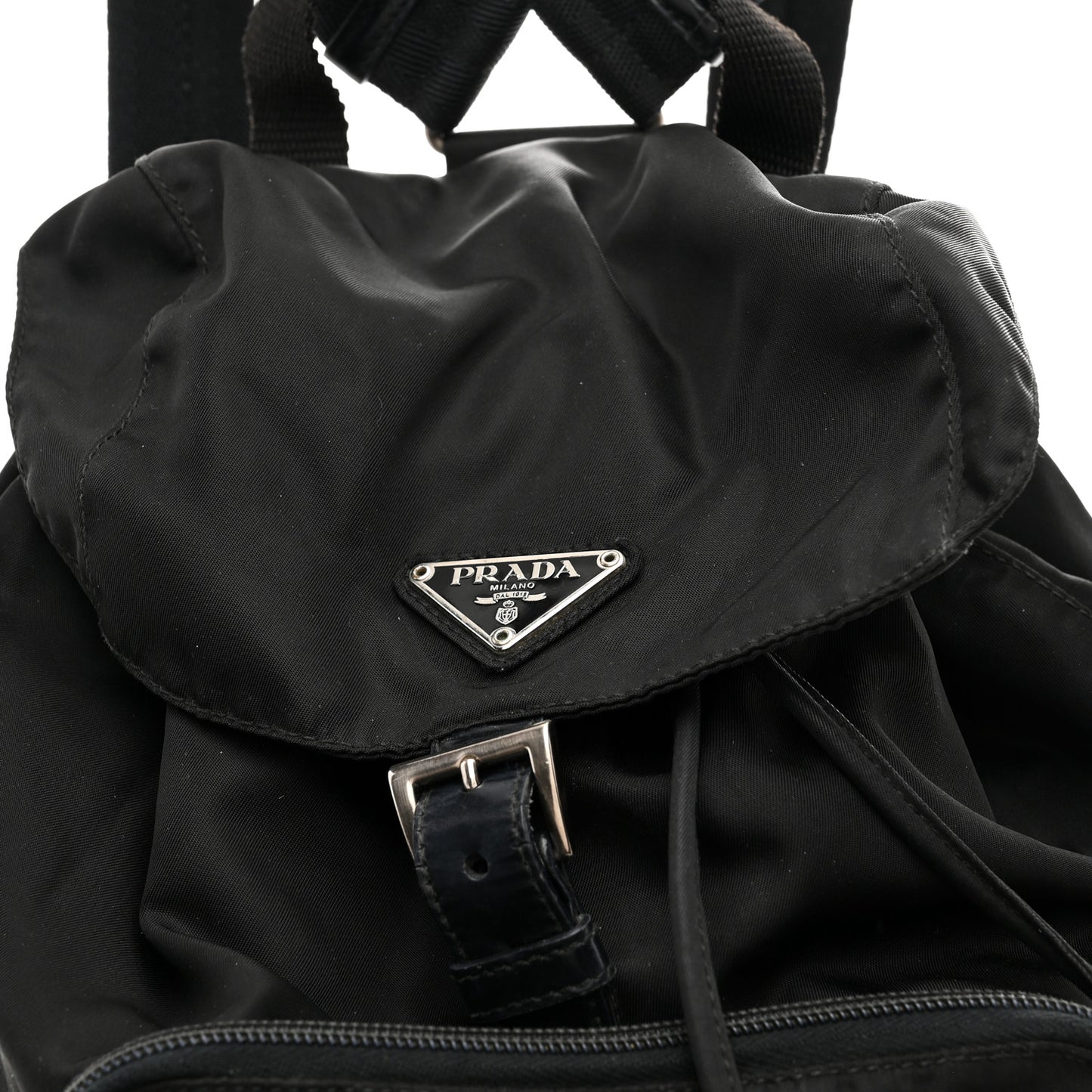 Tessuto Nylon Vela Cinch Backpack Black