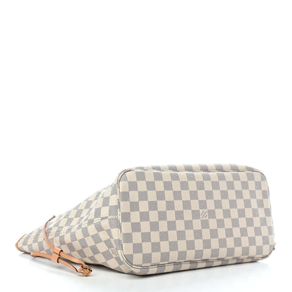 Louis Vuitton Damier Azur Neo Neverfull MM Rose Ballerine 4 of 9