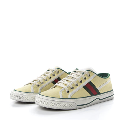 Gucci Canvas Web Mens 1977 Tennis Sneakers 6 Burro Mystic White 3 of 9