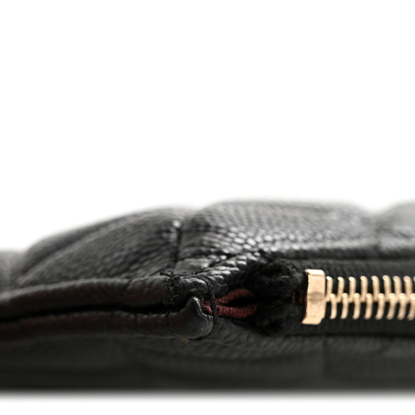 Caviar Quilted Classic iPhone Pouch Black