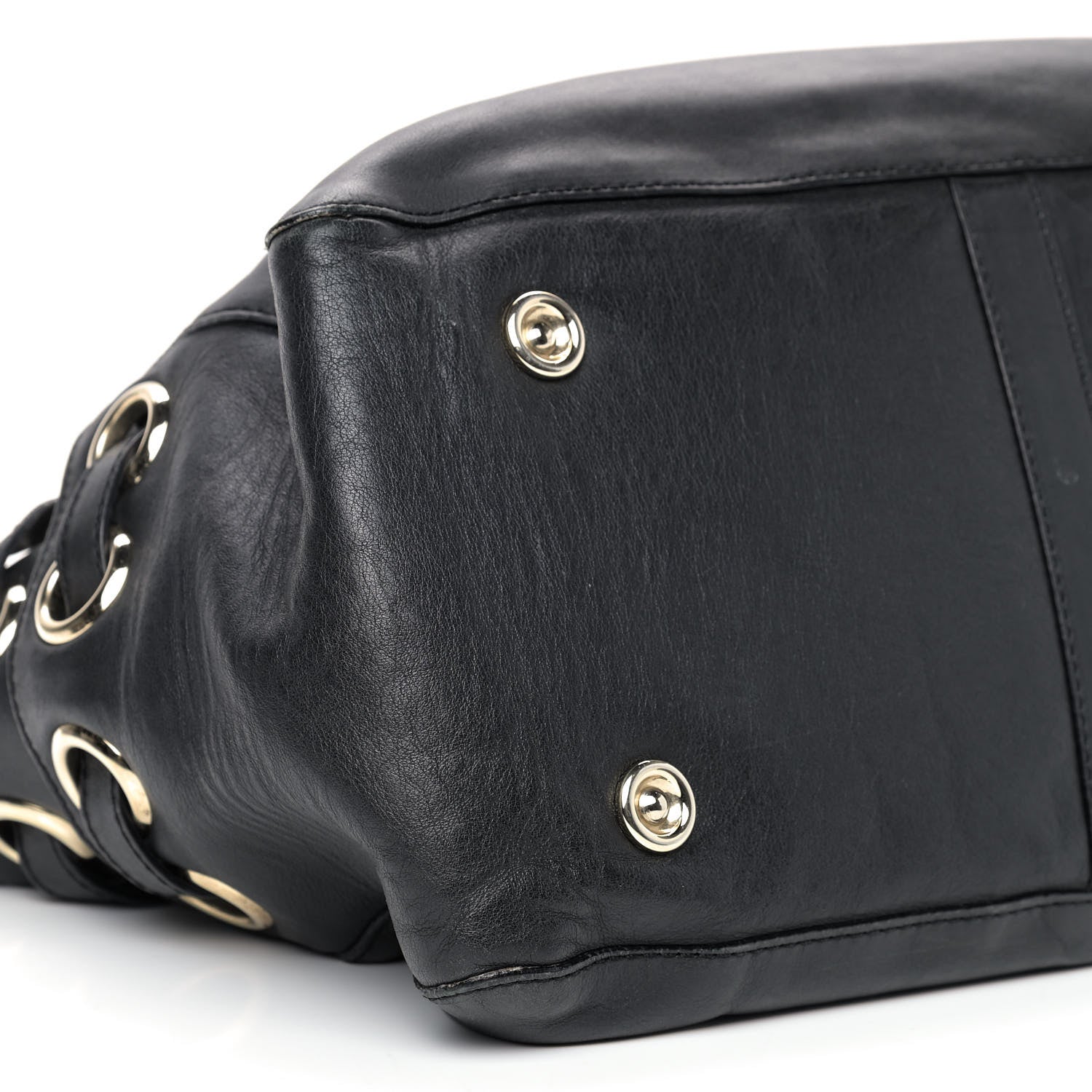 Jimmy Choo Supple Calfskin Large Radiant Hobo Black 6 of 17
