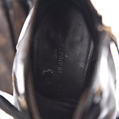 Louis Vuitton Patent Calfskin Monogram Star Trail Ankle Boots 39.5 Black 7 of 11