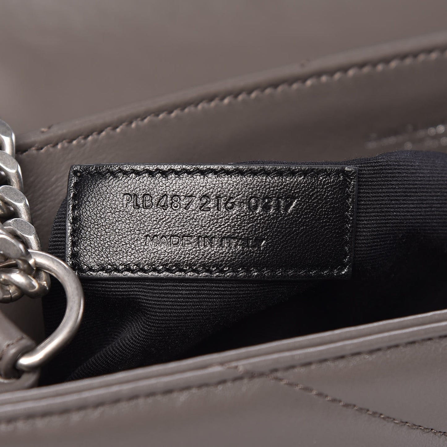 Calfskin Y Quilted Monogram Medium Loulou Chain Satchel Earth