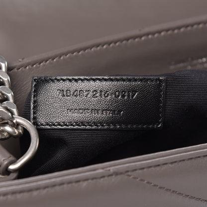 Saint Laurent Calfskin Y Quilted Monogram Medium Loulou Chain Satchel Earth 8 of 10