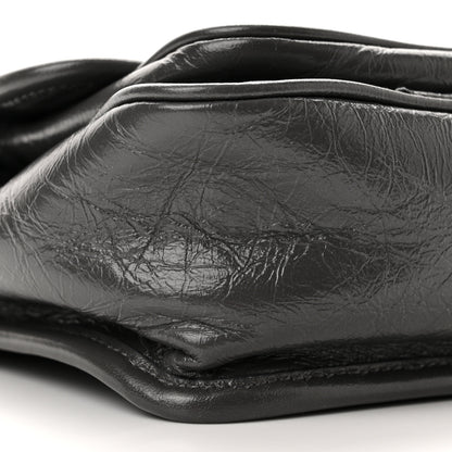 Saint Laurent Crinkled Calfskin Matelasse Monogram Baby Niki Chain Satchel Storm 8 of 10