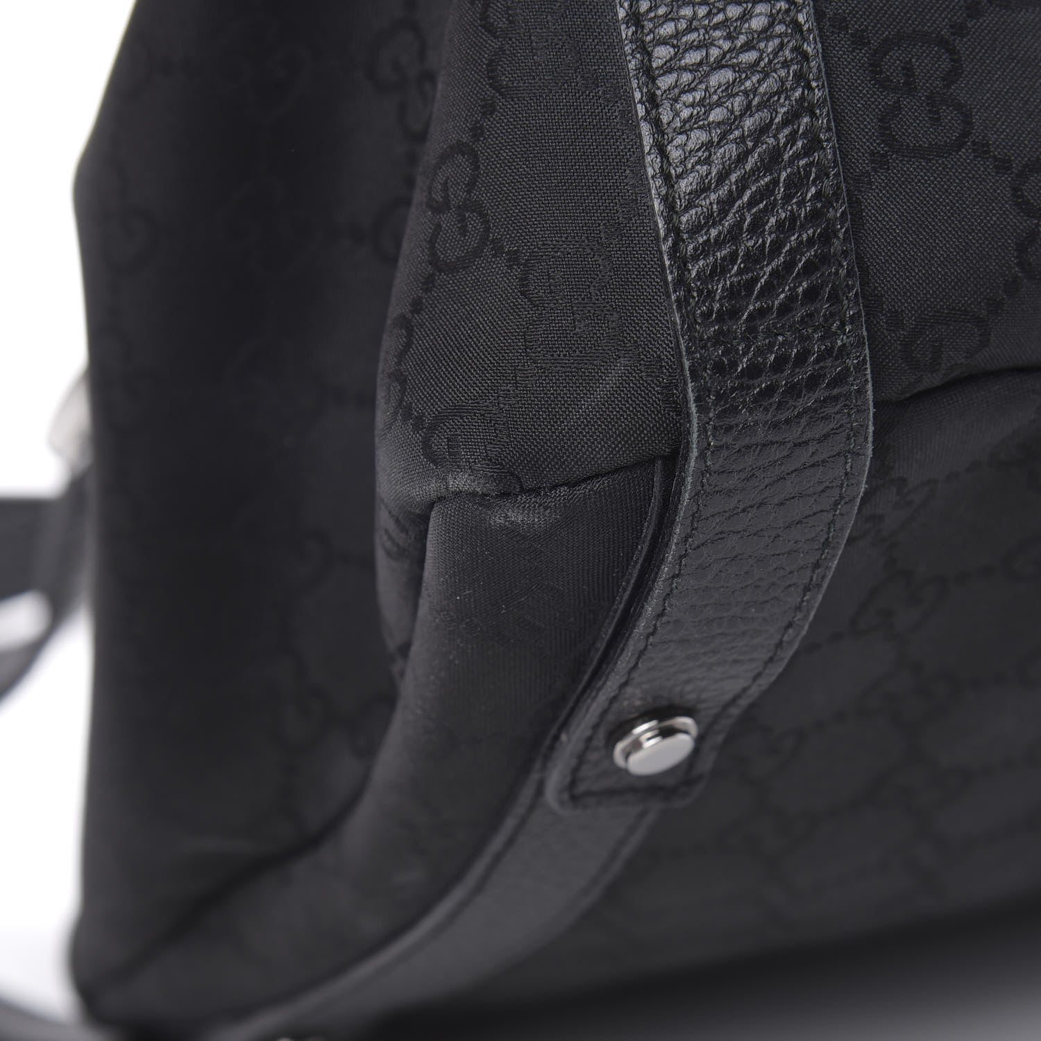Gucci Nylon Monogram Medium Abbey Shoulder Bag Black 12 of 12