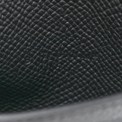Hermes Epsom Bearn Compact Wallet Black 8 of 9