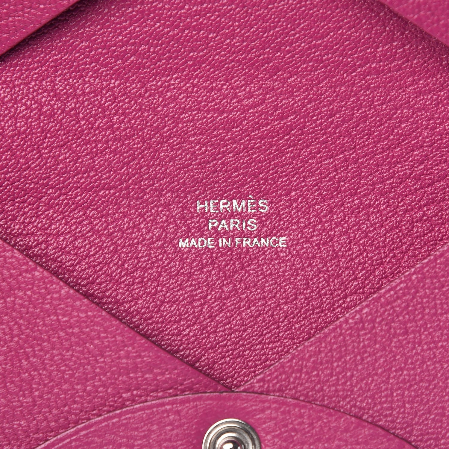Hermes Chevre Mysore Calvi Card Case Rose Pourpre 6 of 9