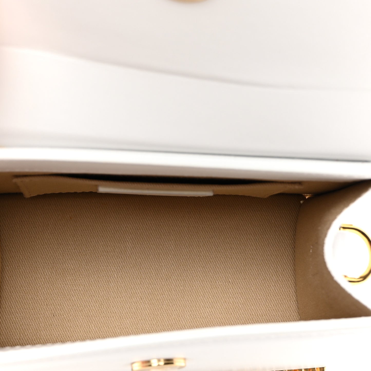 Smooth Calfskin Le Chiquito Moyen White