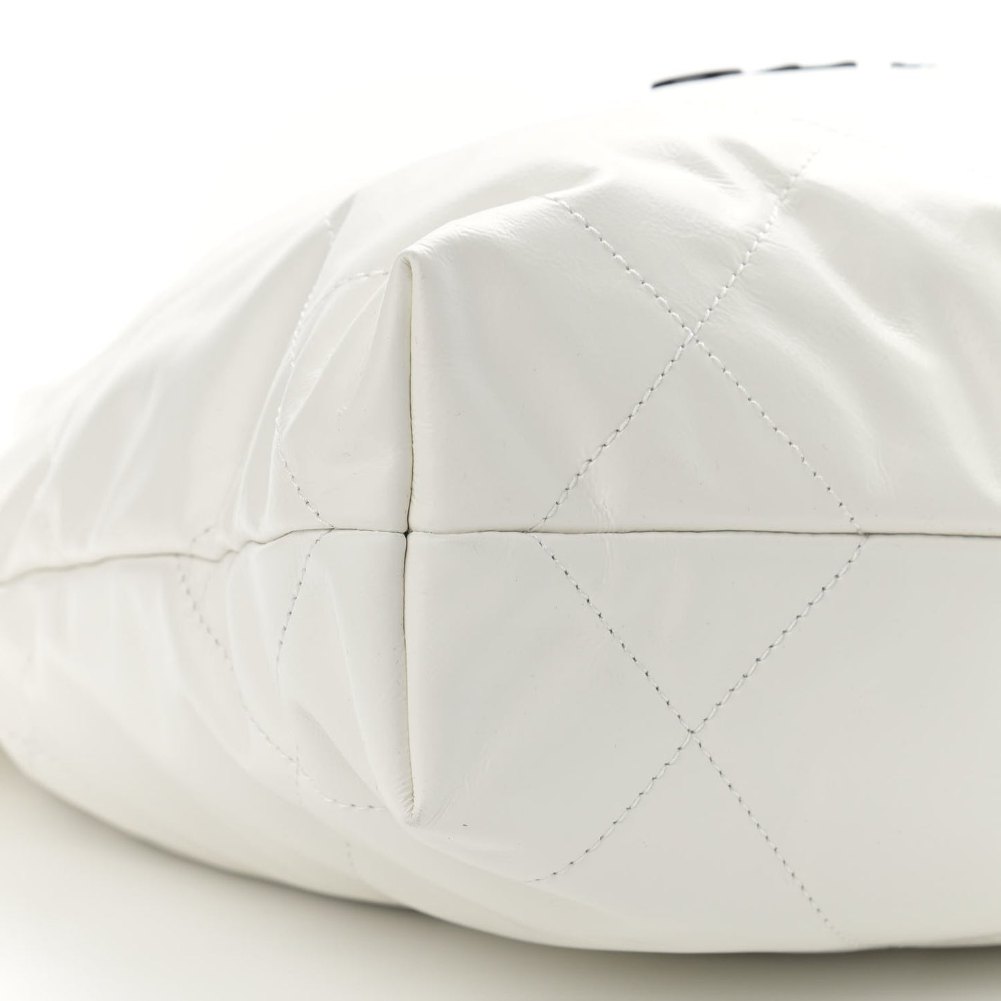Calfskin Quilted Small Chanel 22 White