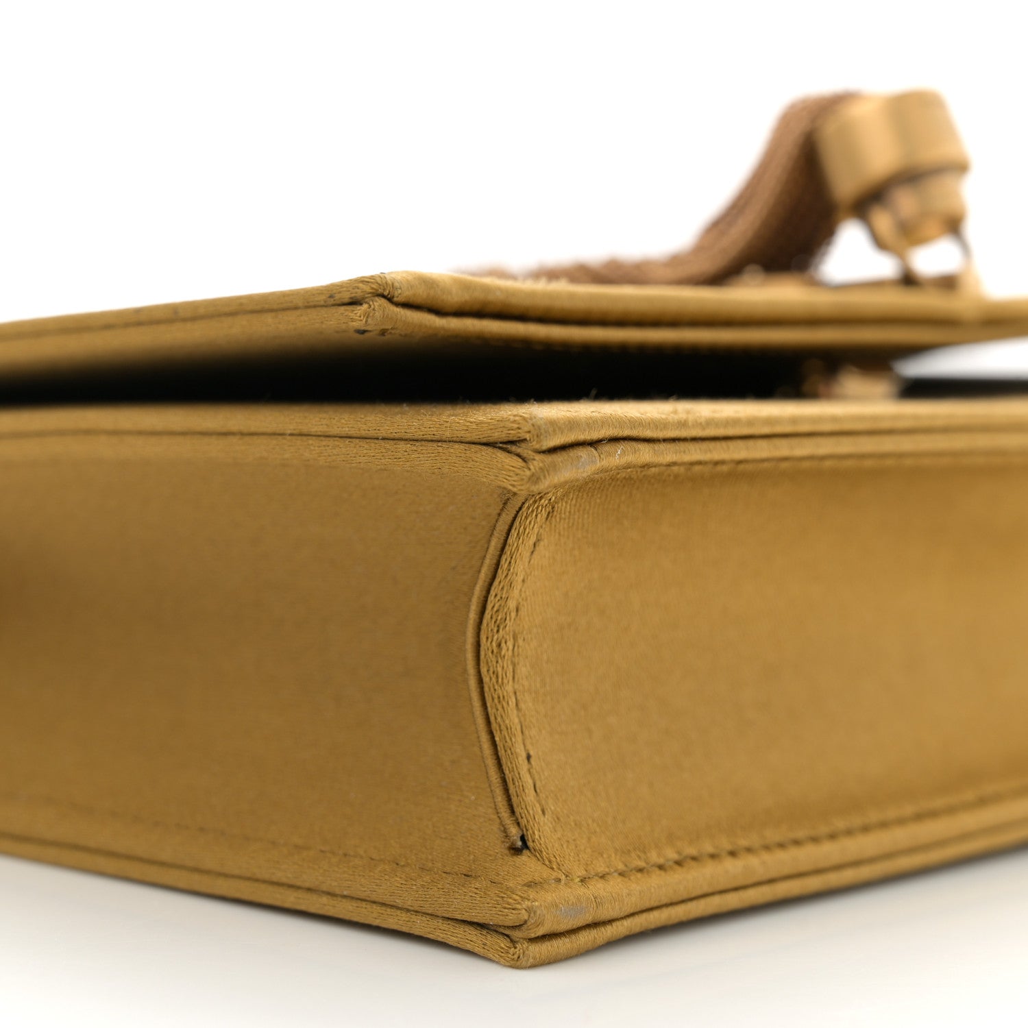 Saint Laurent Satin Small Classic Monogram Kate Tassel Satchel Sahara Beige 9 of 10