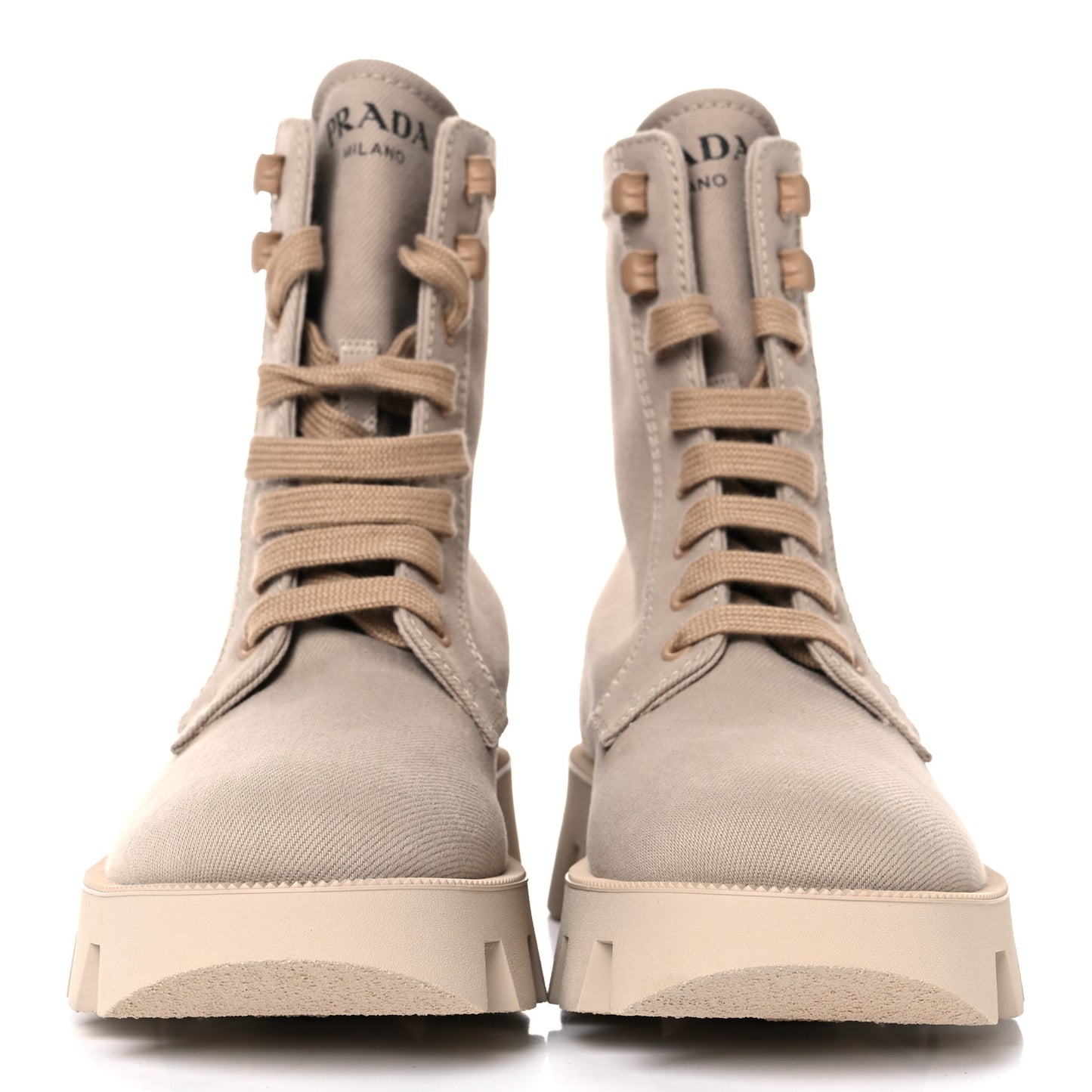 Washed Denim Rocksand 45mm Combat Boots 36.5 Corda