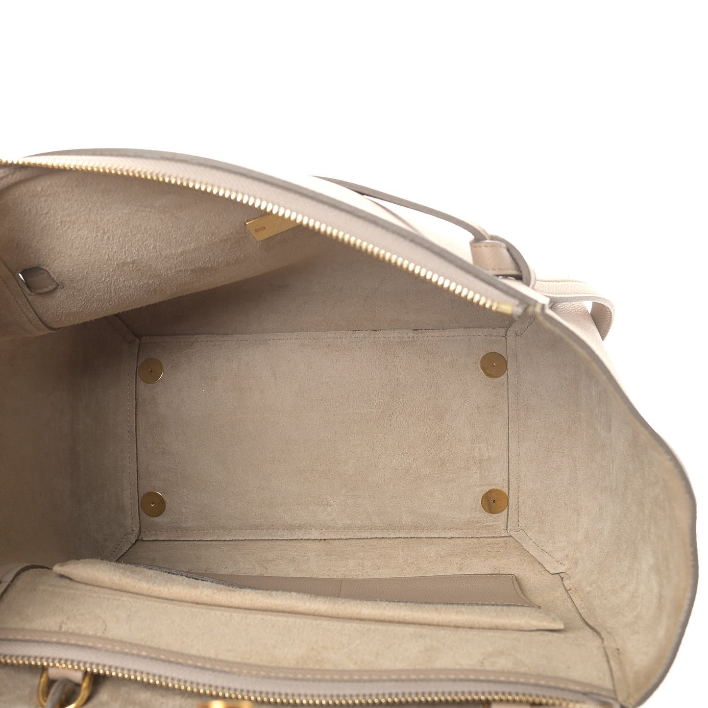 Grained Calfskin Mini Belt Bag Light Taupe