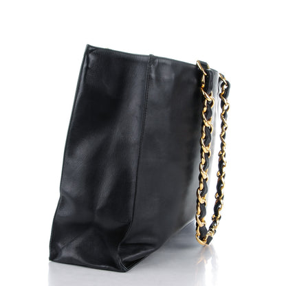 Chanel Lambskin CC Tote Black 3 of 9
