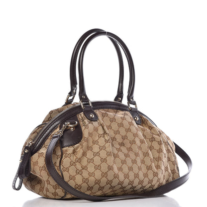 Gucci Monogram Medium Sukey Boston Bag Brown 4 of 20