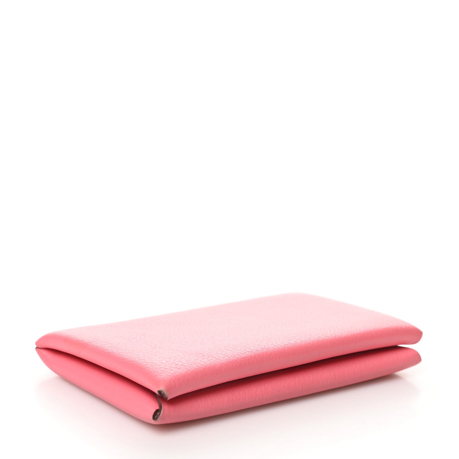 Hermes Evercolor Calvi Card Case Rose Azalee 4 of 7