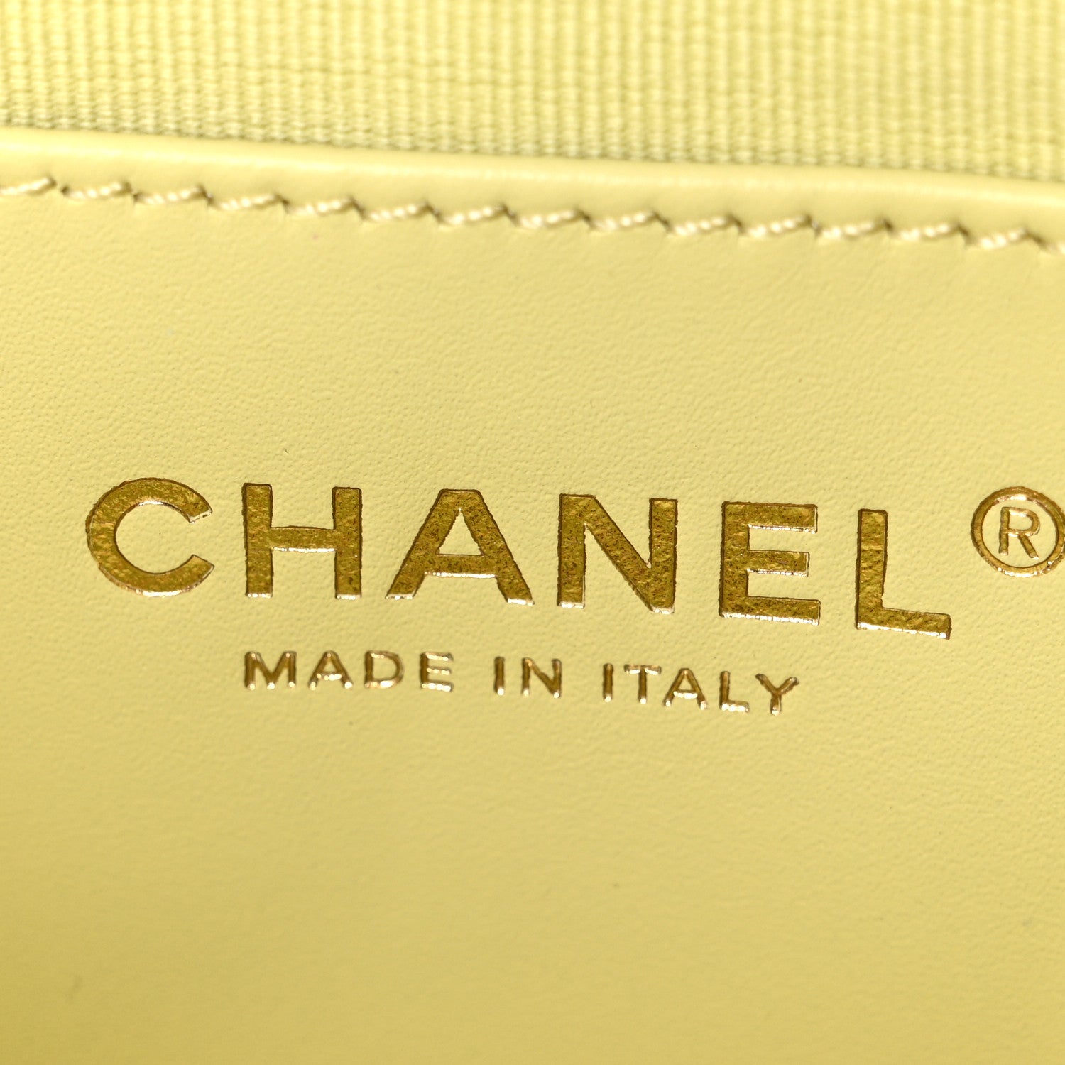 Chanel Shiny Caviar Quilted Mini Chain Messenger Flap Bag Yellow 6 of 10