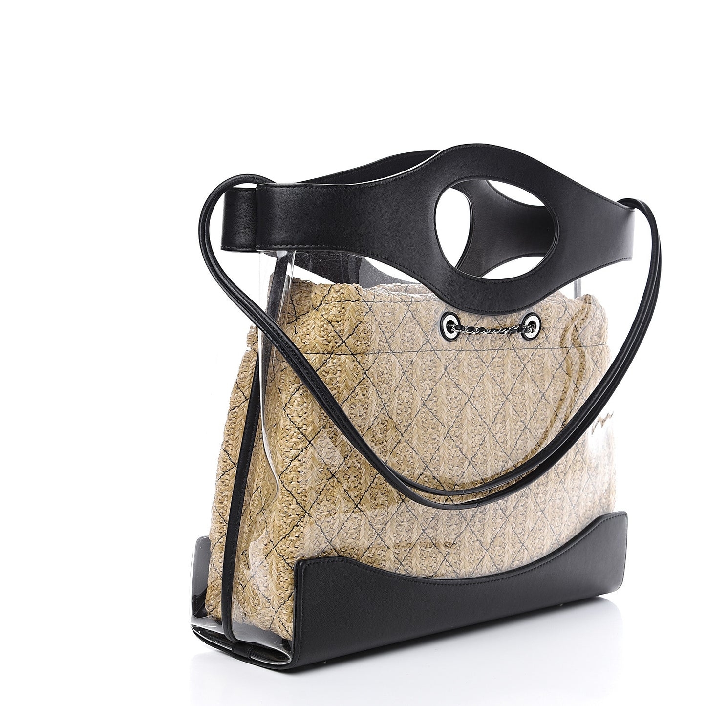 Calfskin PVC Quilted 31 Bag Black