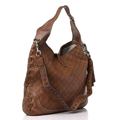 Gucci Guccissima Large New Jackie Hobo Light Brown 3 of 11