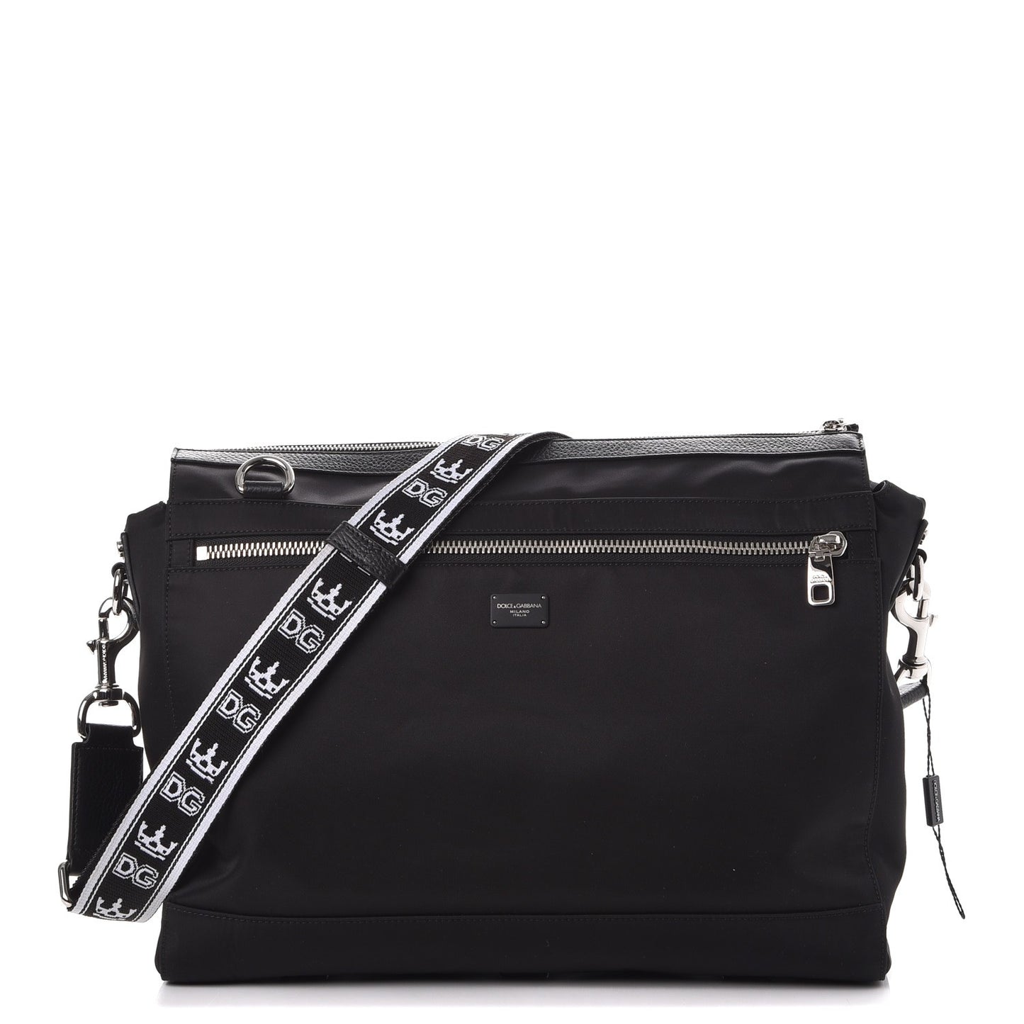 Nylon Messenger Black