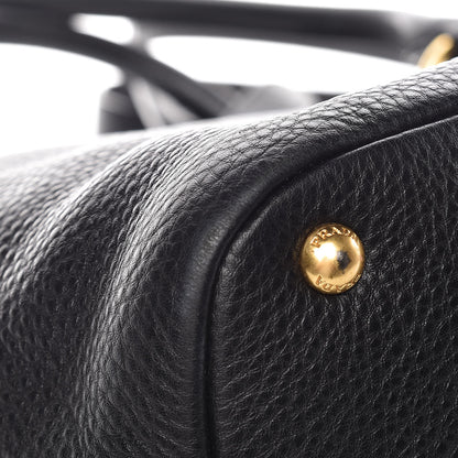 Prada Vitello Daino Tote Black 13 of 16