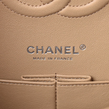 Chanel Lambskin Quilted Medium Double Flap Beige 6 of 11