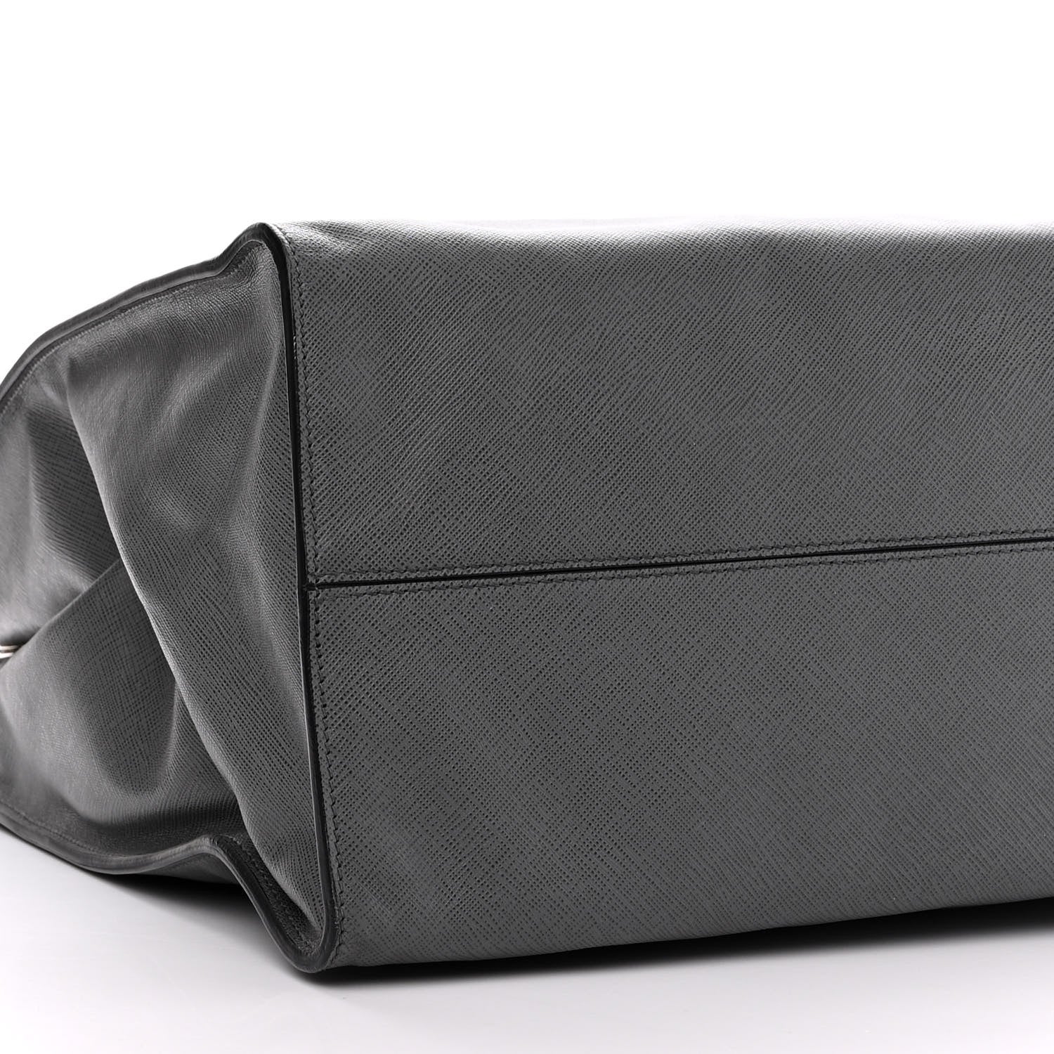 Prada Saffiano Travel Shopping Tote Mercurio 14 of 16
