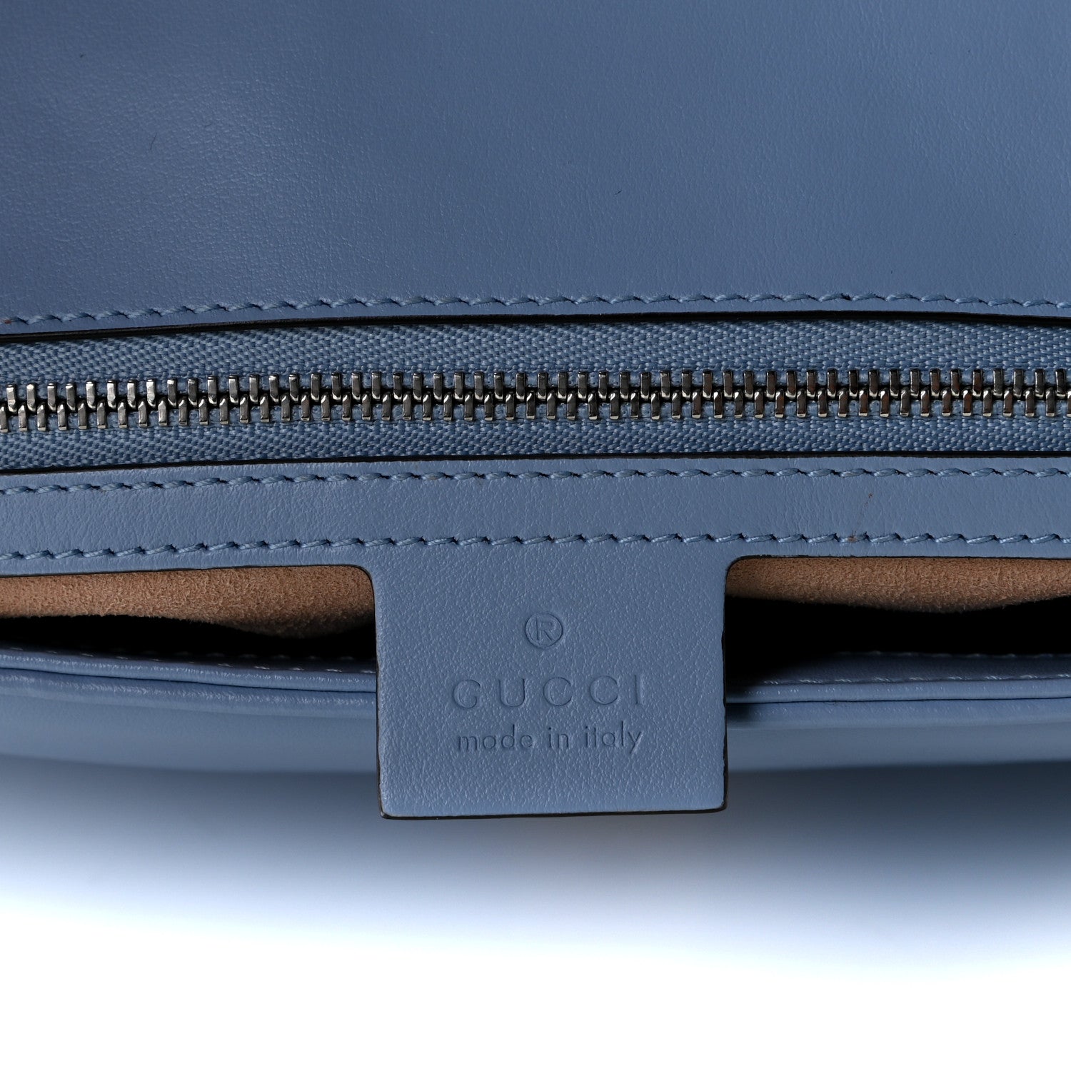 Gucci Calfskin Matelasse Small GG Marmont Shoulder Bag Porcelain Light Blue 6 of 7