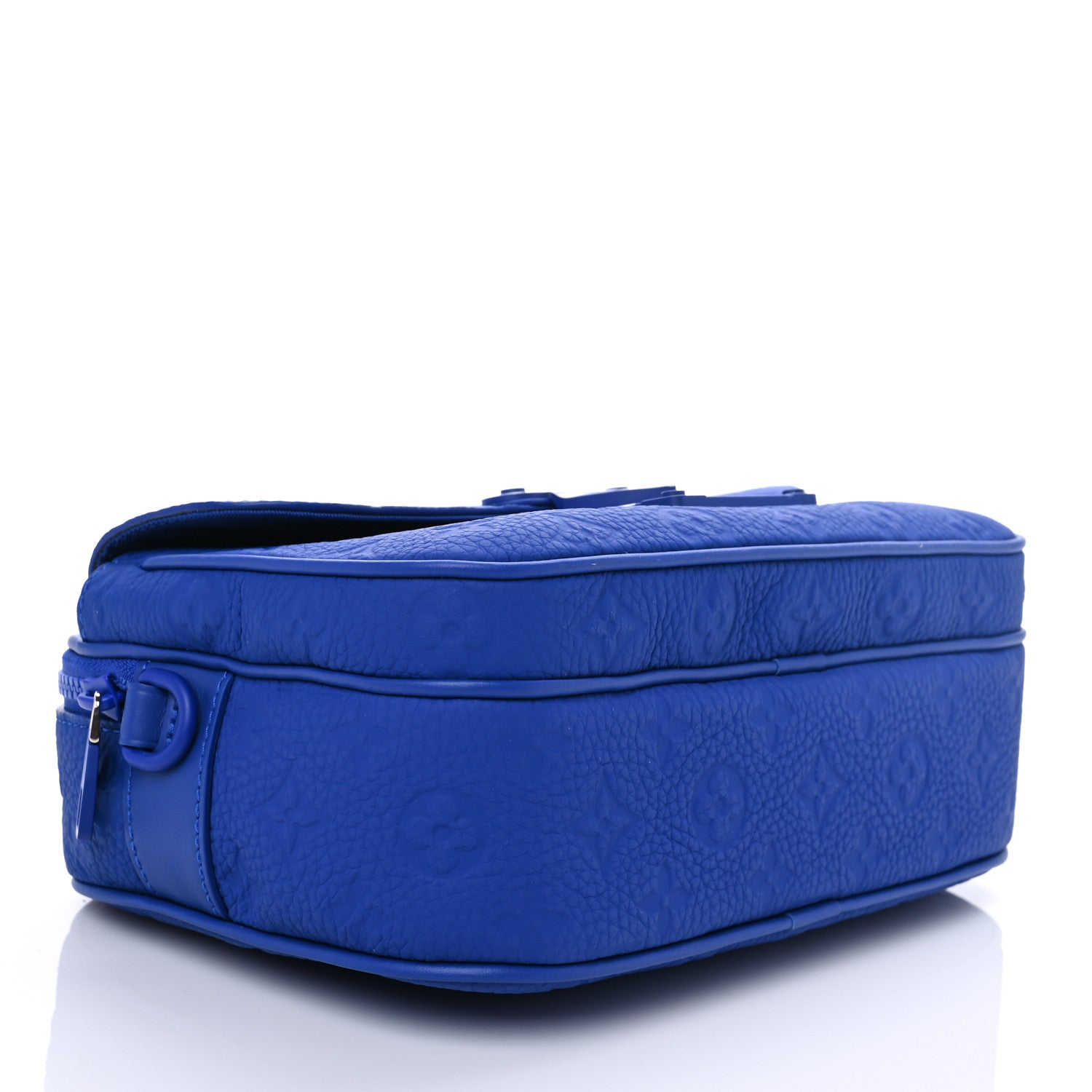 Louis Vuitton Taurillon Monogram S Lock Messenger Blue 3 of 5
