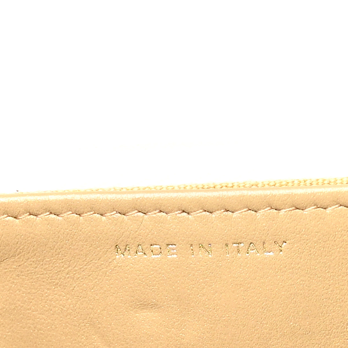 Lambskin Enamel Quilted CC Slide Wallet On Chain WOC White