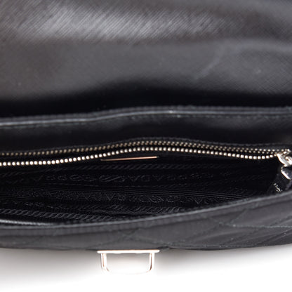 Prada Nylon Tessuto Impuntu Quilted Flap Black 7 of 11