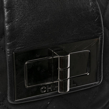Chanel Lambskin Nylon Quilted Mademoiselle Shoulder Bag Black 8 of 8