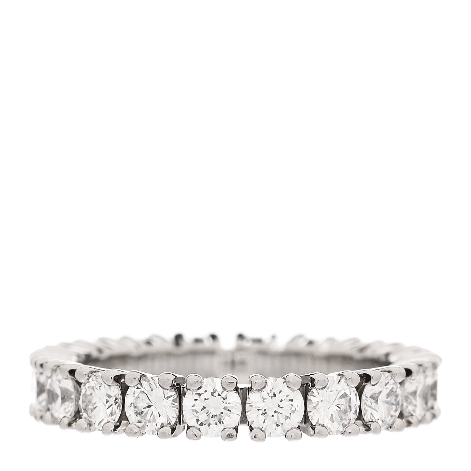 Cartier Platinum Diamond 1.39ct Destinee Wedding Band Ring 46 3.75 3 of 5