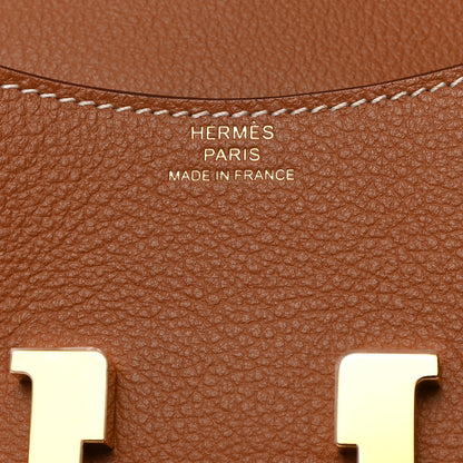 Hermes Evercolor Constance Slim Wallet Gold 7 of 11