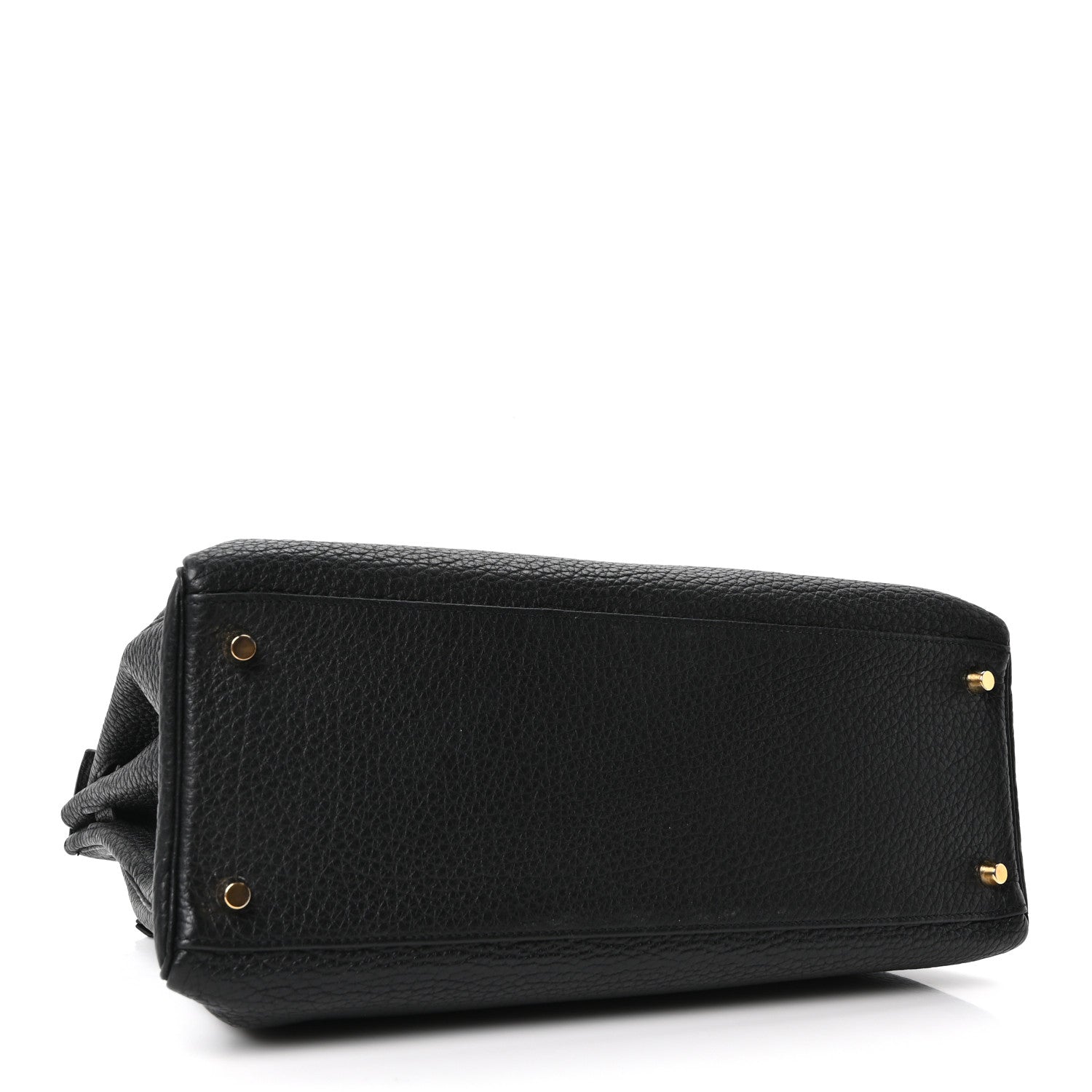 Hermes Fjord Horseshoe Kelly Retourne 35 Black Etoupe 3 of 9