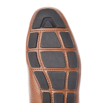 Gucci Cellarius Soft Interlocking G Driver Loafers 38 Brown 10 of 10