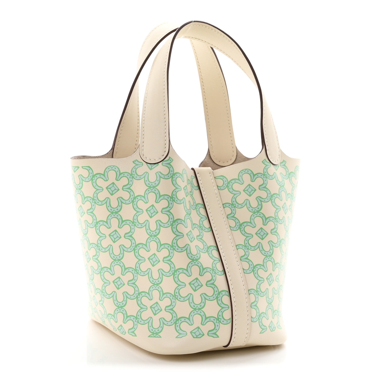 Hermes Swift Micro Lucky Daisy Picotin Lock  Nata Vert 3 of 11